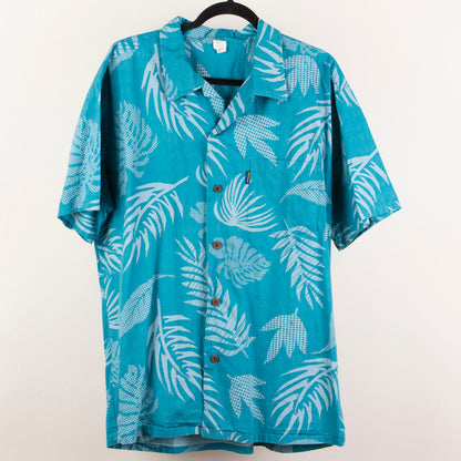 Camisa hawaiana azul (XL) Palmwave