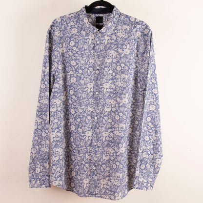 Camisa estampada azul (L) H&M