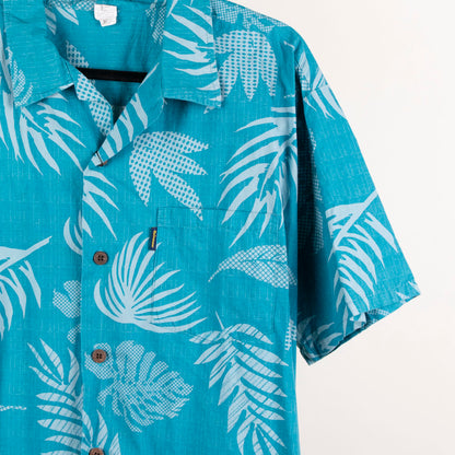 Camisa hawaiana azul (XL) Palmwave