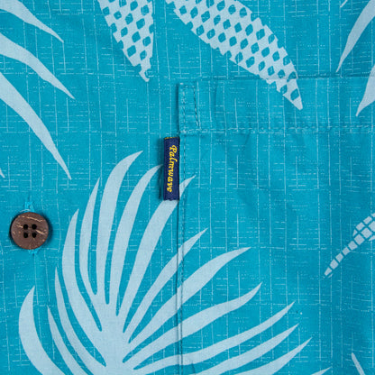 Camisa hawaiana azul (XL) Palmwave