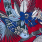 Camisa hawaiana manga corta Guacamaya rojo