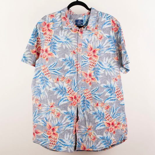 Camisa hawaiana gris (XL) George