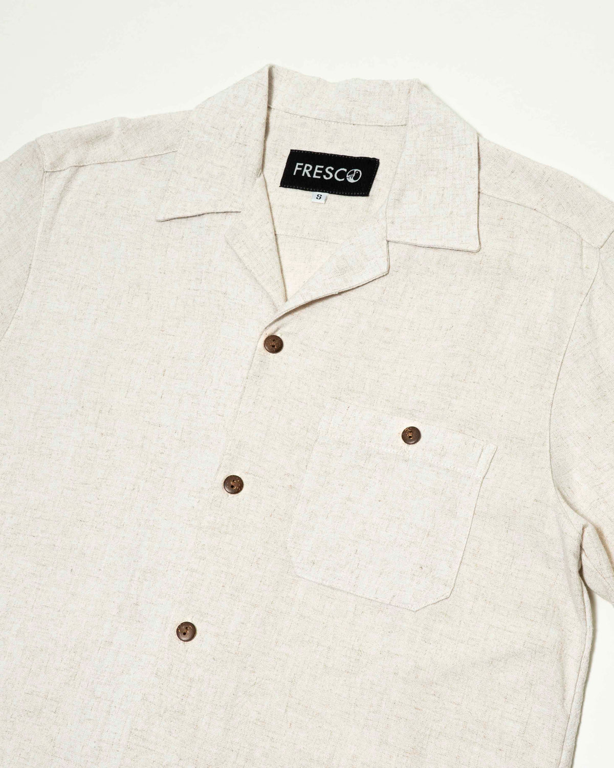 Camisa casual avena