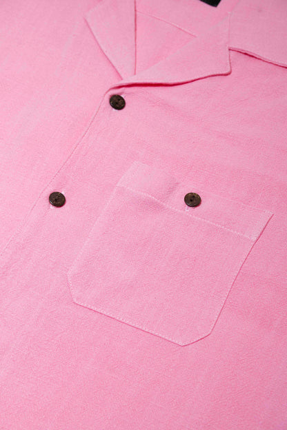 Camisa casual rosa
