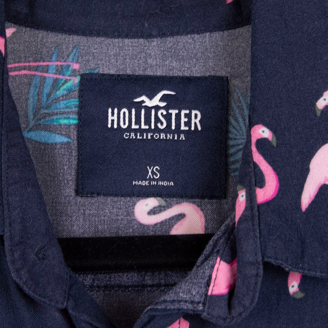 Camisa hawaiana azul (S) Hollister