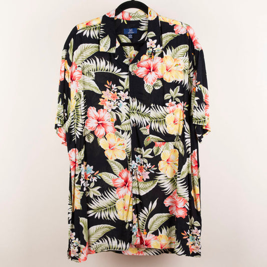 Camisa hawaiana negro (L) George