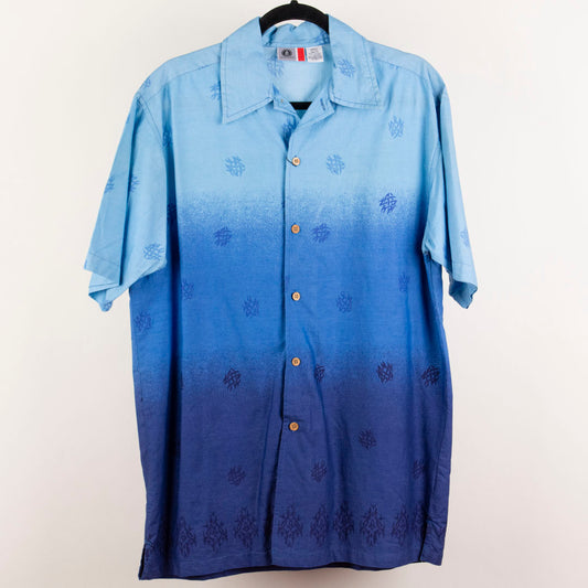 Camisa hawaiana azul (M) Arizona Jean