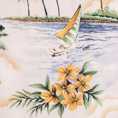 Camisa hawaiana beige (L) Hollis River