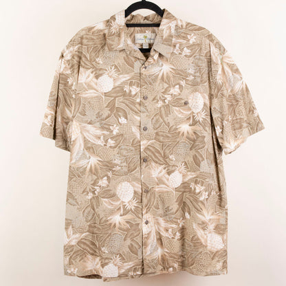 Camisa hawaiana beige (L) Island Shores