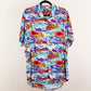 Camisa hawaiana azul (L) Super Massive