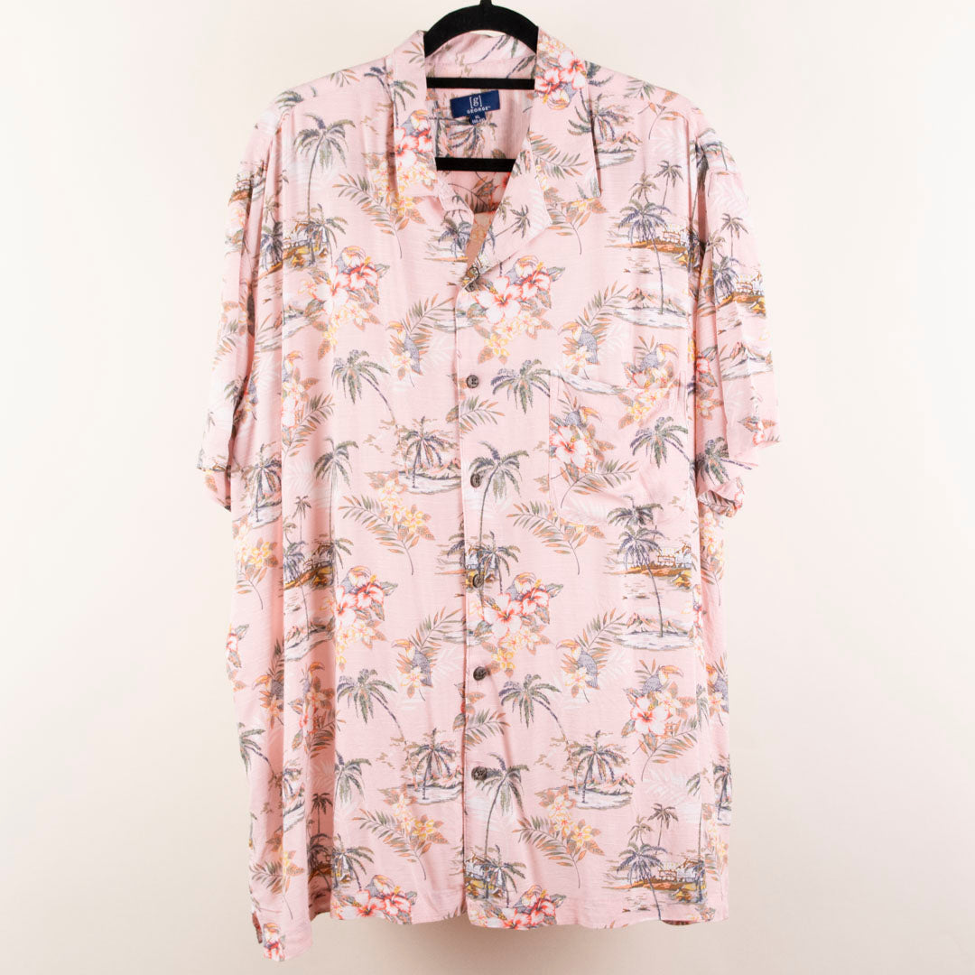Camisa hawaiana rosa (XL) George