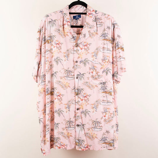 Camisa hawaiana rosa (XL) George