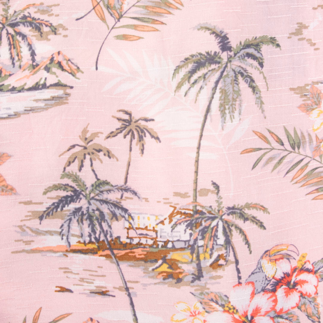 Camisa hawaiana rosa (XL) George