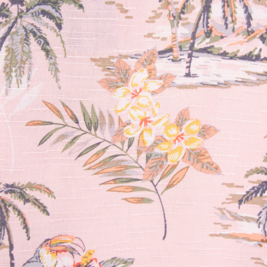 Camisa hawaiana rosa (XL) George