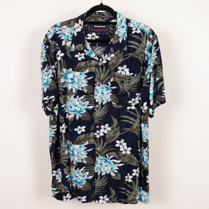 Camisa Hawaiana Azul marino (L) Aeropostale