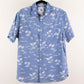 Camisa hawaiana azul (L) Denim and flower