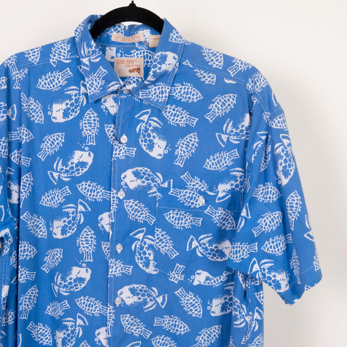 Camisa hawaiana azul (L) The fox collection