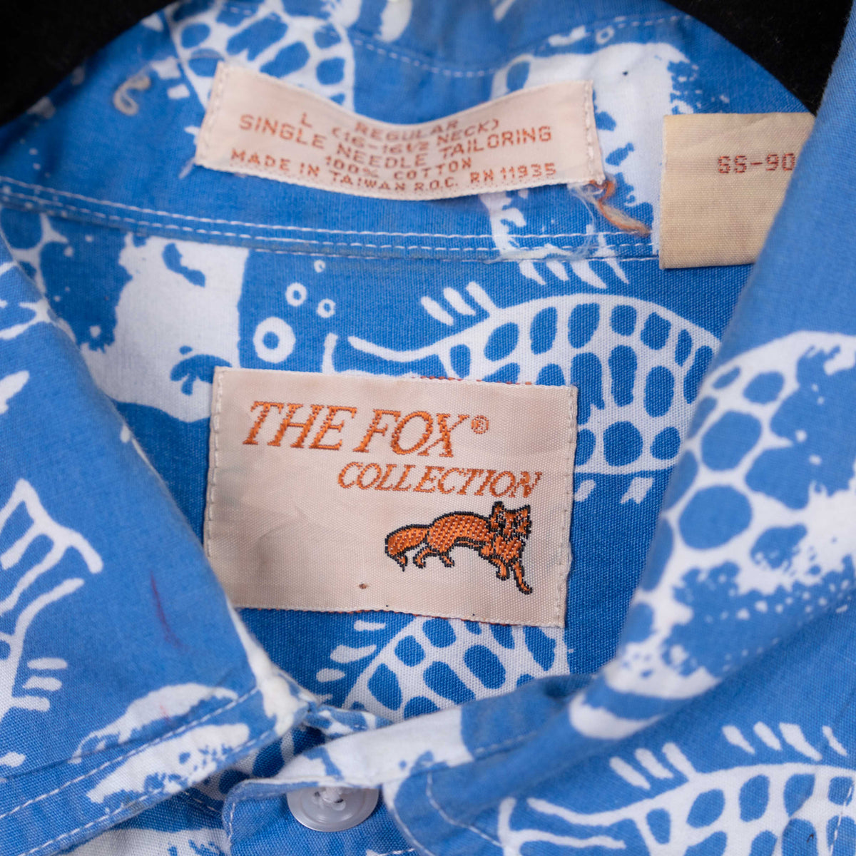 Camisa hawaiana azul (L) The fox collection