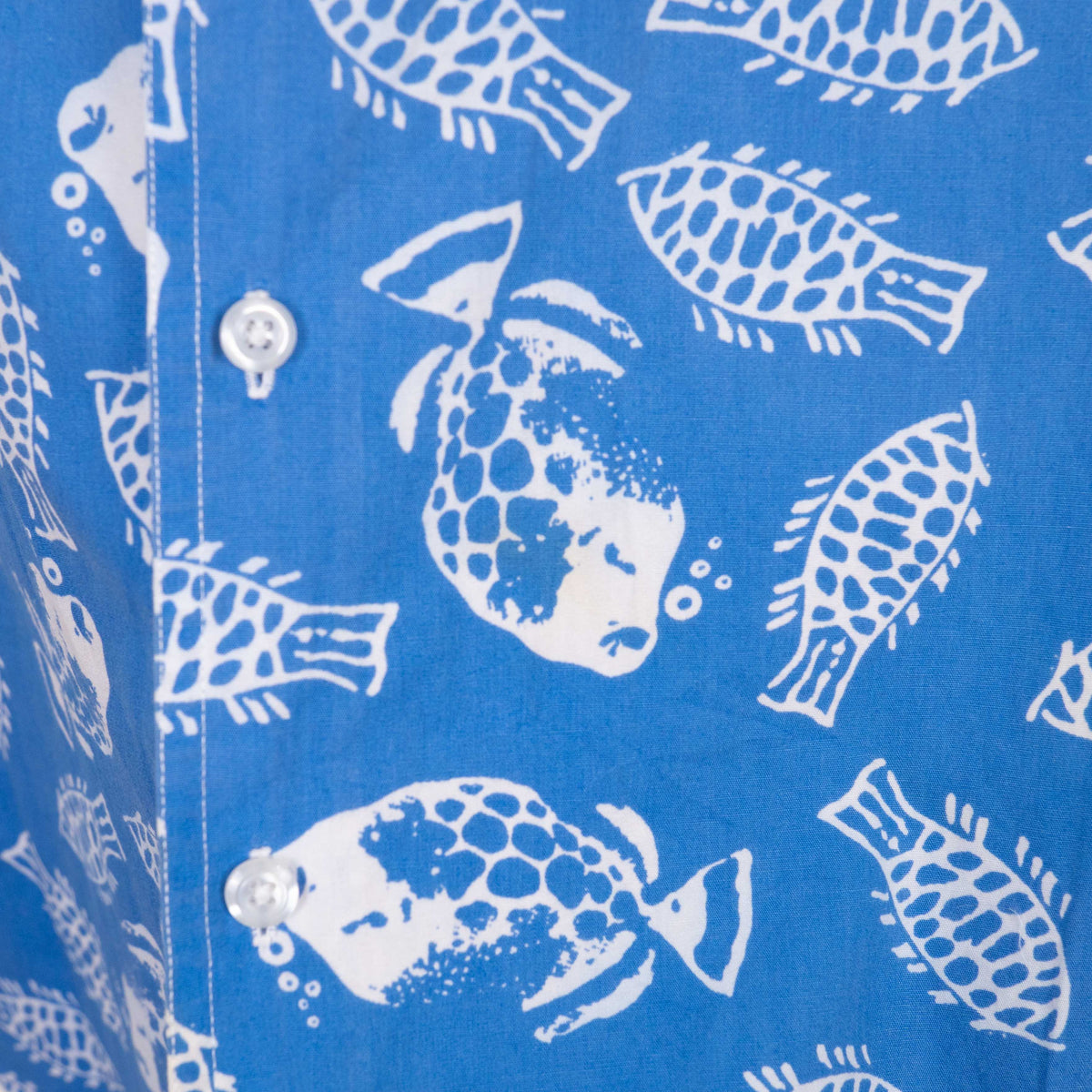 Camisa hawaiana azul (L) The fox collection