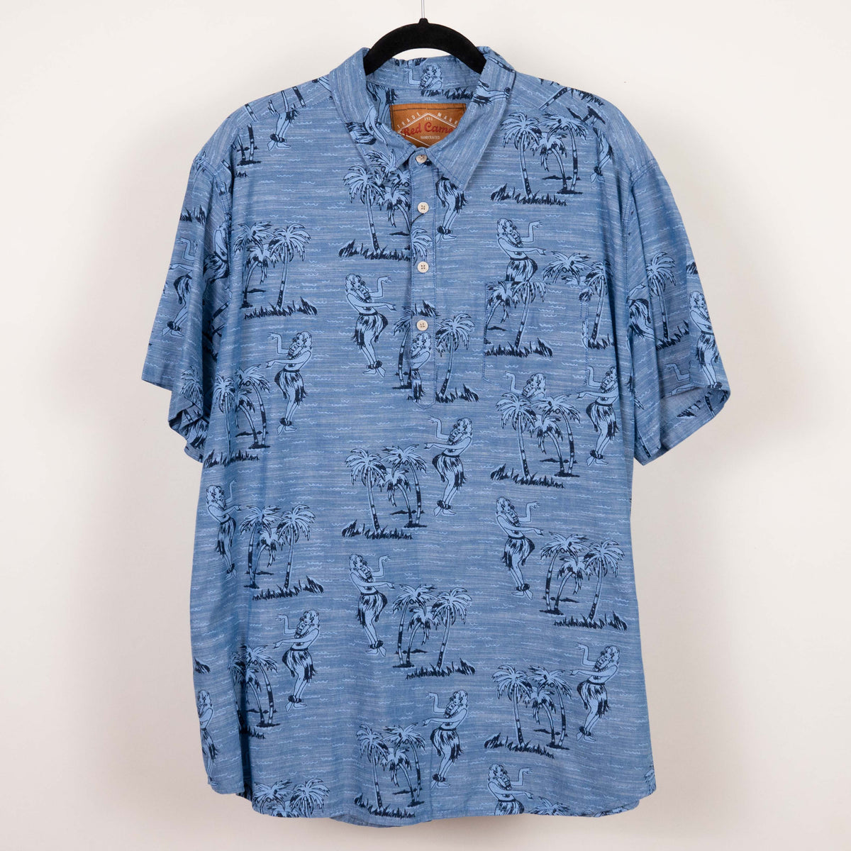 Camisa hawaiana  azul (XL) Red camel