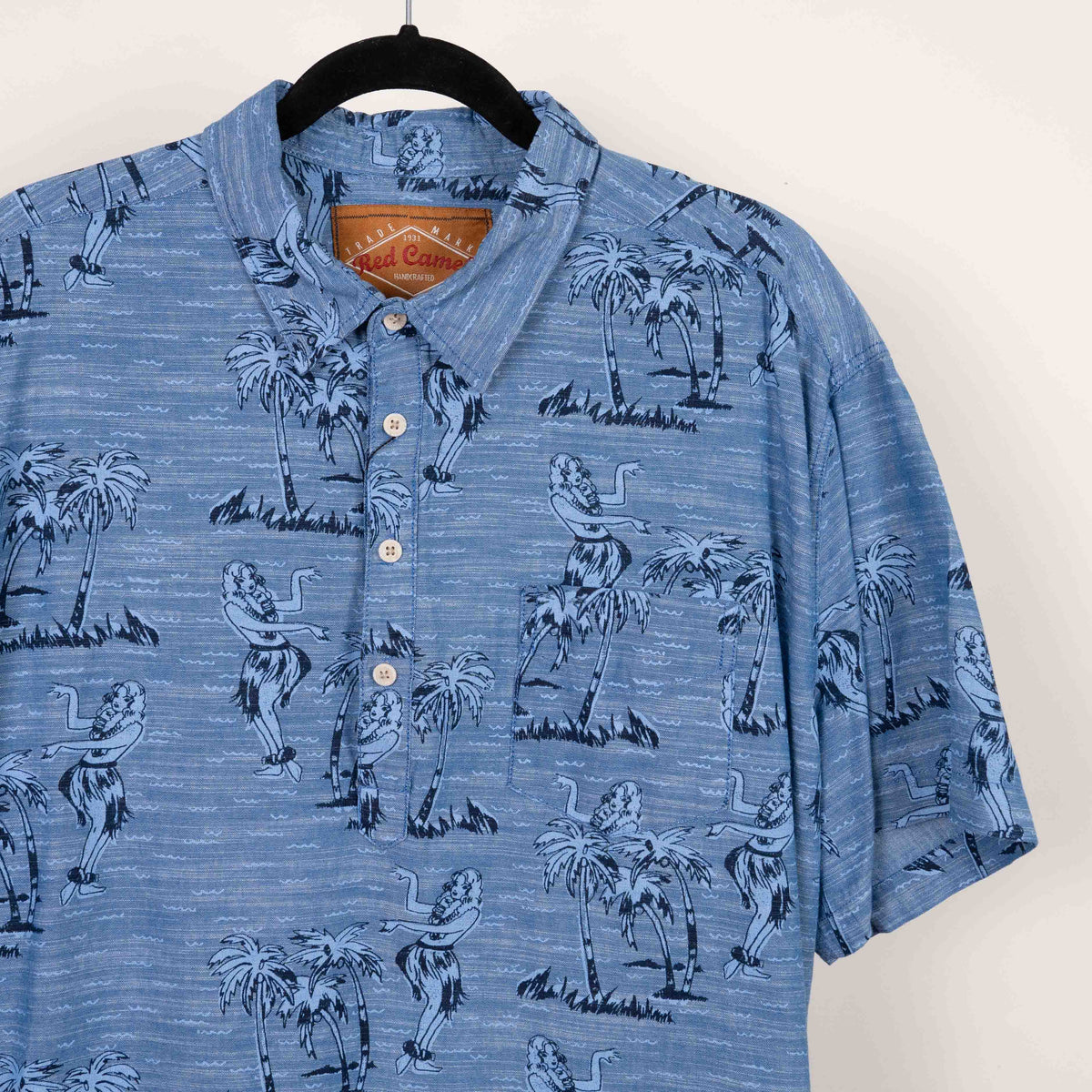Camisa hawaiana  azul (XL) Red camel