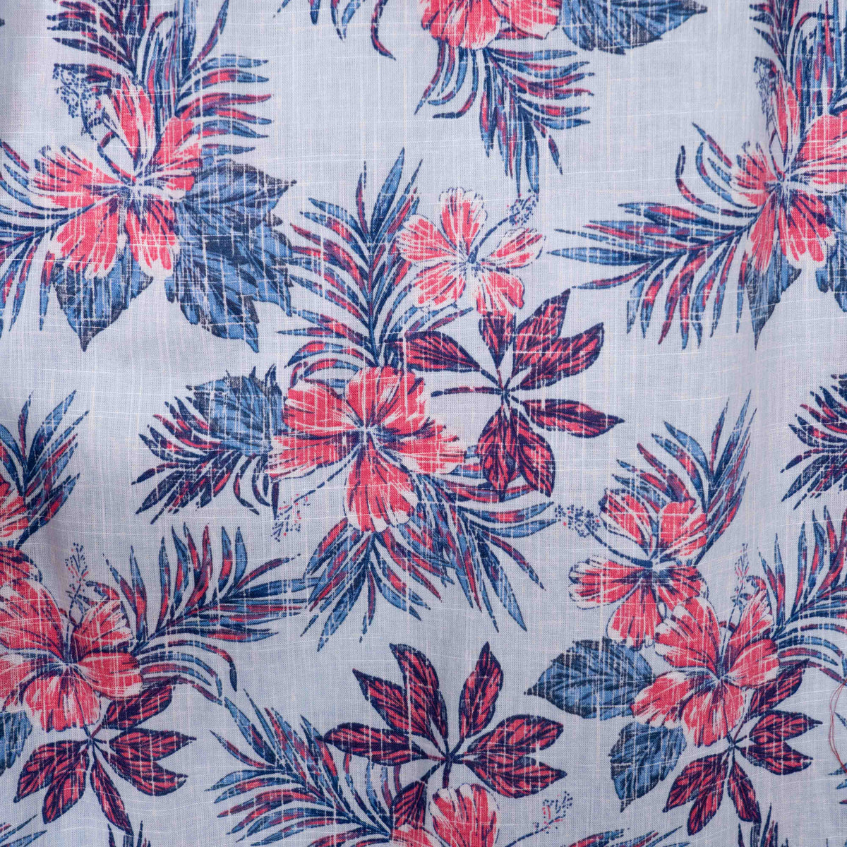 Camisa hawaiana azul (XL) Izod