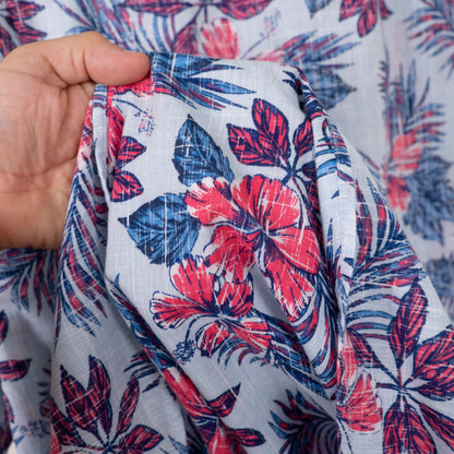 Camisa hawaiana azul (XL) Izod