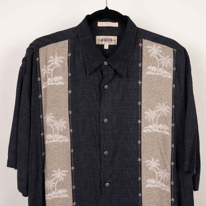 Camisa hawaiana negra (L) Campia