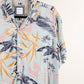 Camisa hawaiana azul (L) Denim & flower
