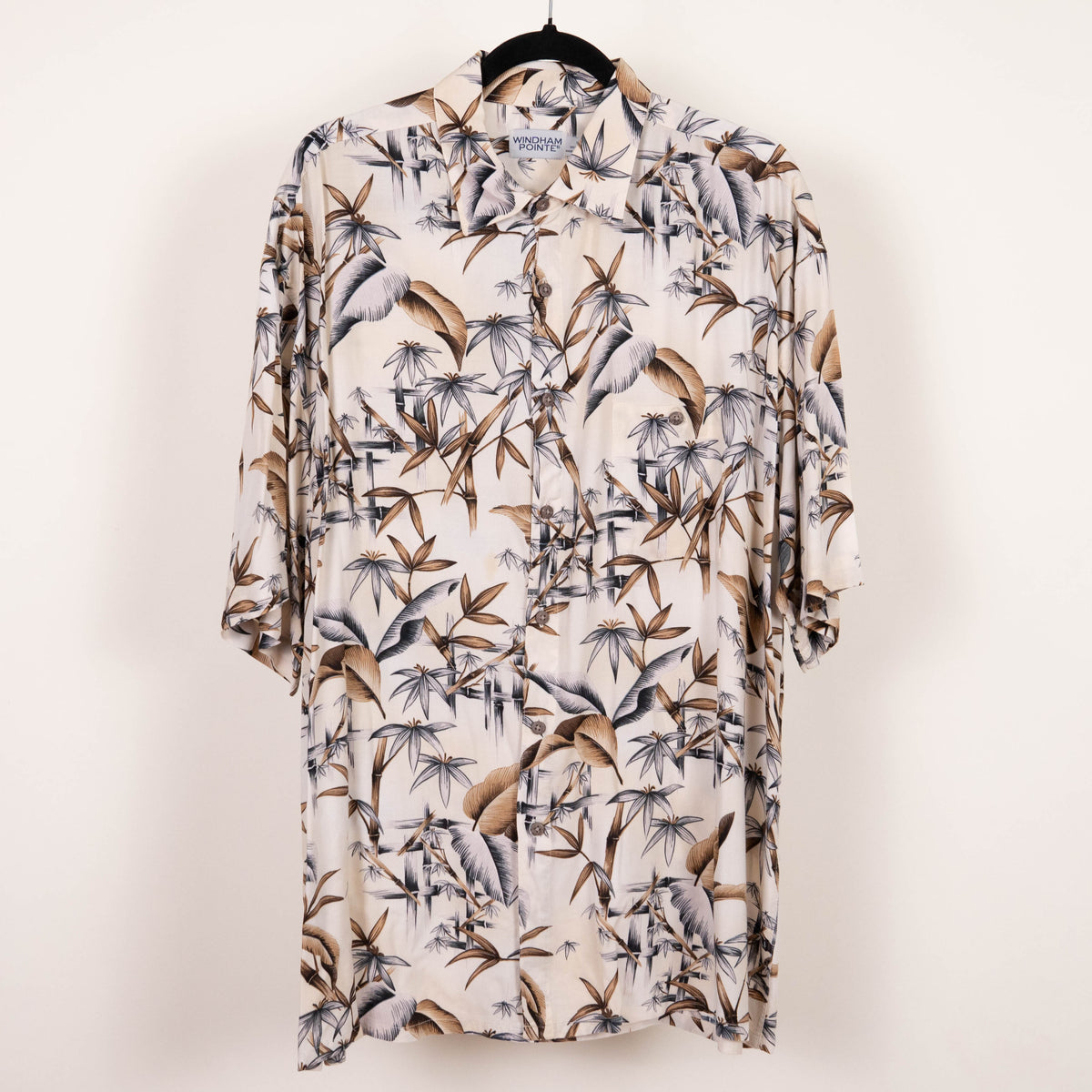 Camisa hawaiana beige (XL) windham pointe