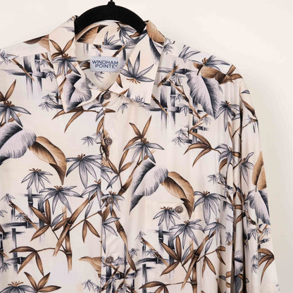 Camisa hawaiana beige (XL) windham pointe