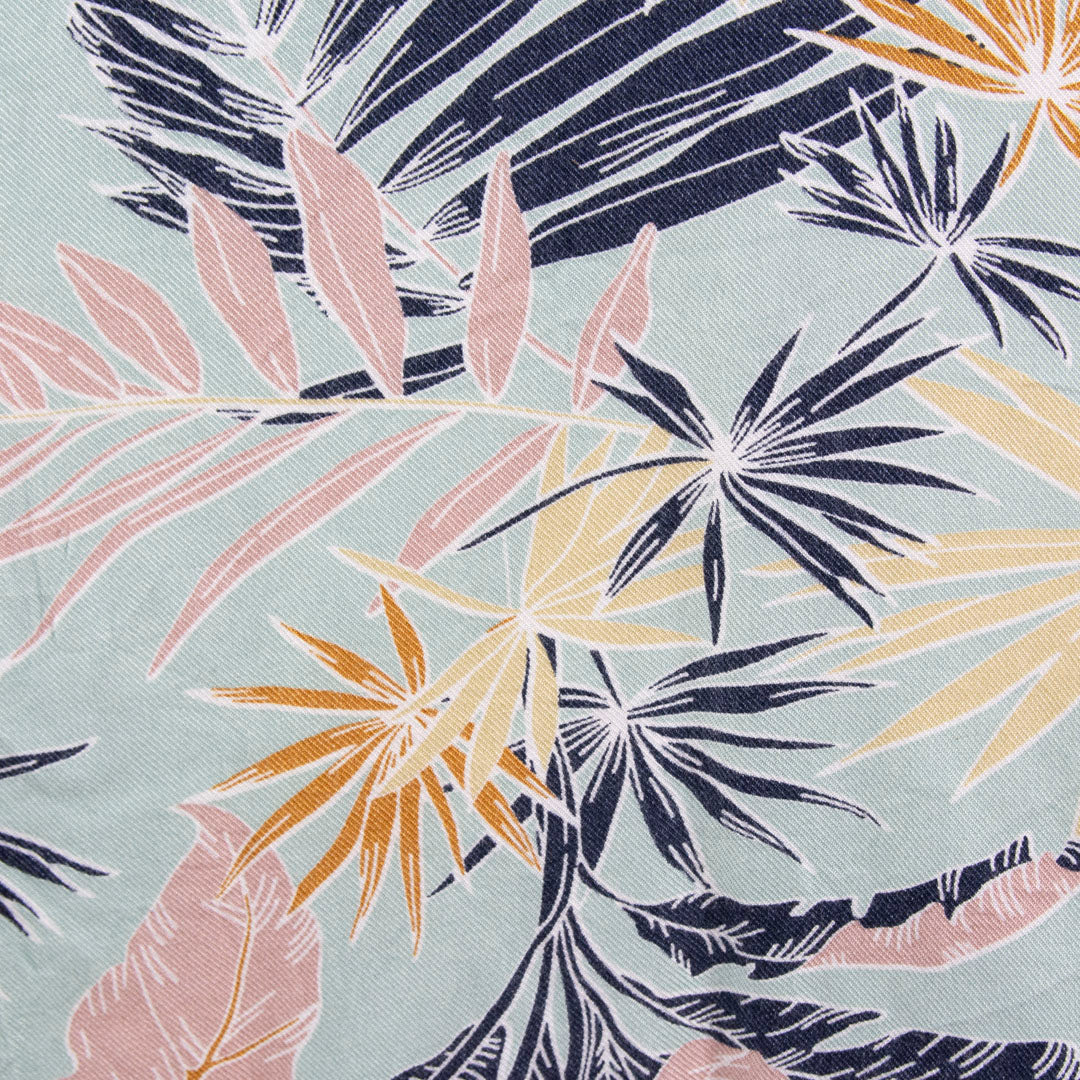 Camisa hawaiana azul (L) Denim & flower