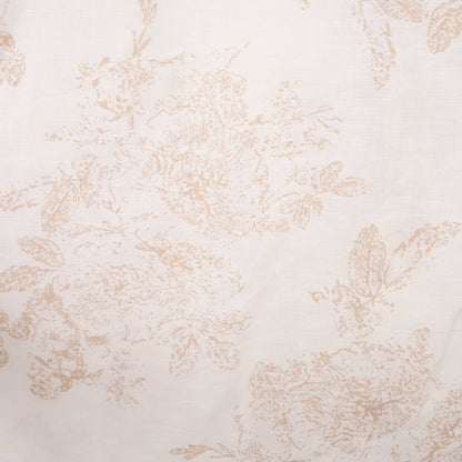Camisa estampada beige (M) Roundtree & yorke