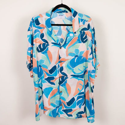 Camisa estampada multicolor (XL) Old navy