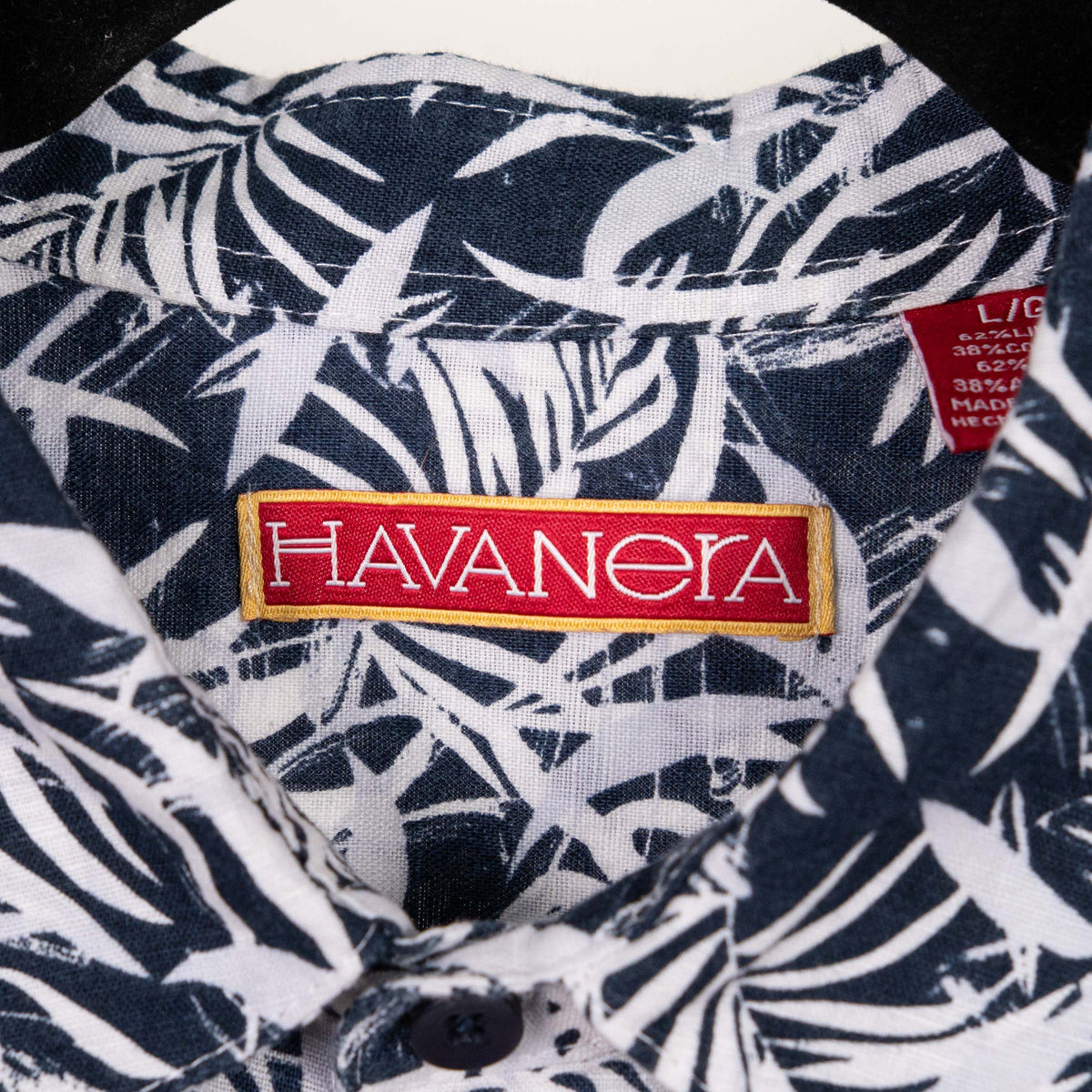 Camisa Hawaiana azul (L) Havanera