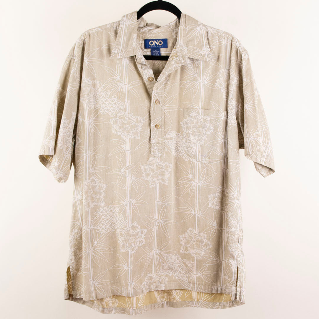 Camisa hawaiana beige (XL) ONO & Company