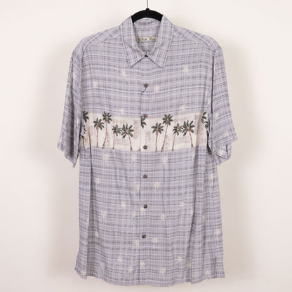 Camisa hawaiana gris (M) Batick bay