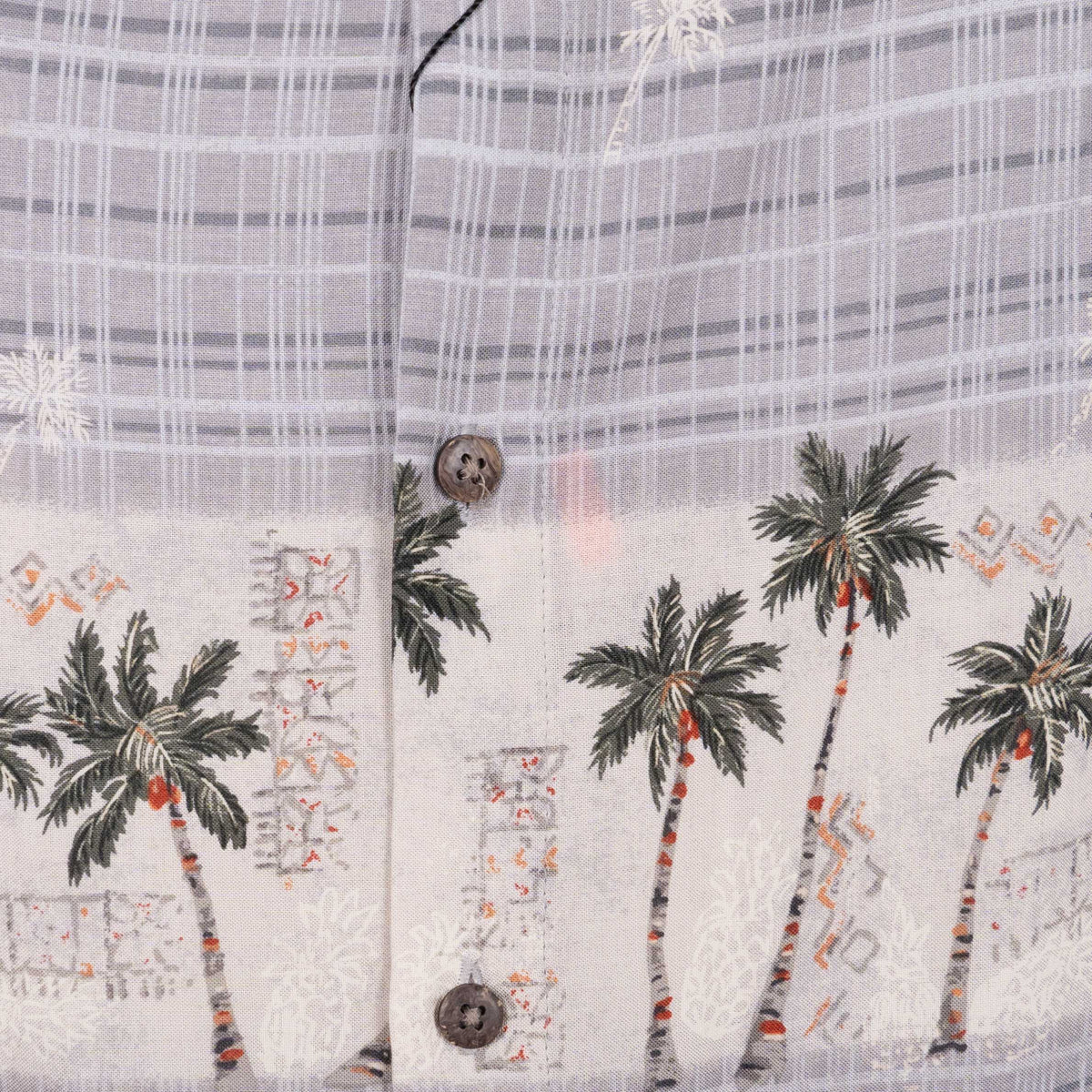 Camisa hawaiana gris (M) Batick bay