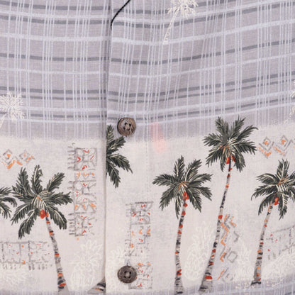 Camisa hawaiana gris (M) Batick bay