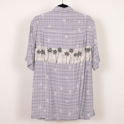 Camisa hawaiana gris (M) Batick bay