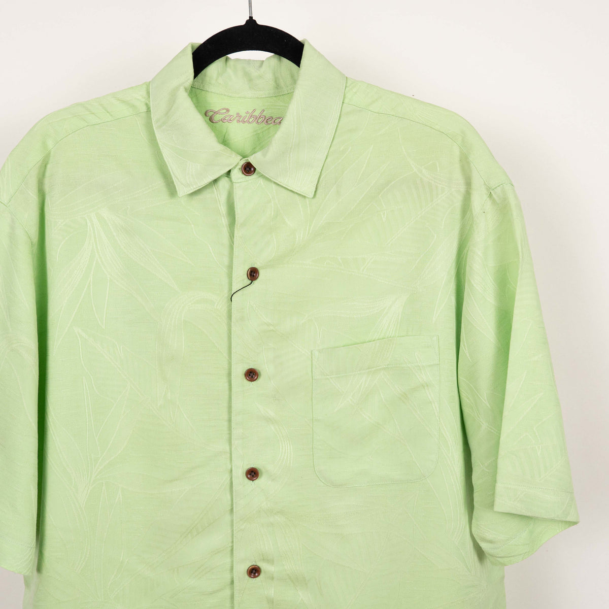 camisa hawaiana verde (L) Caribbean