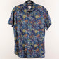Camisa hawaiana azul (L) J. Crew