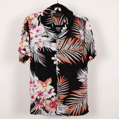 Camisa hawaiana negra (XS) No boundaries