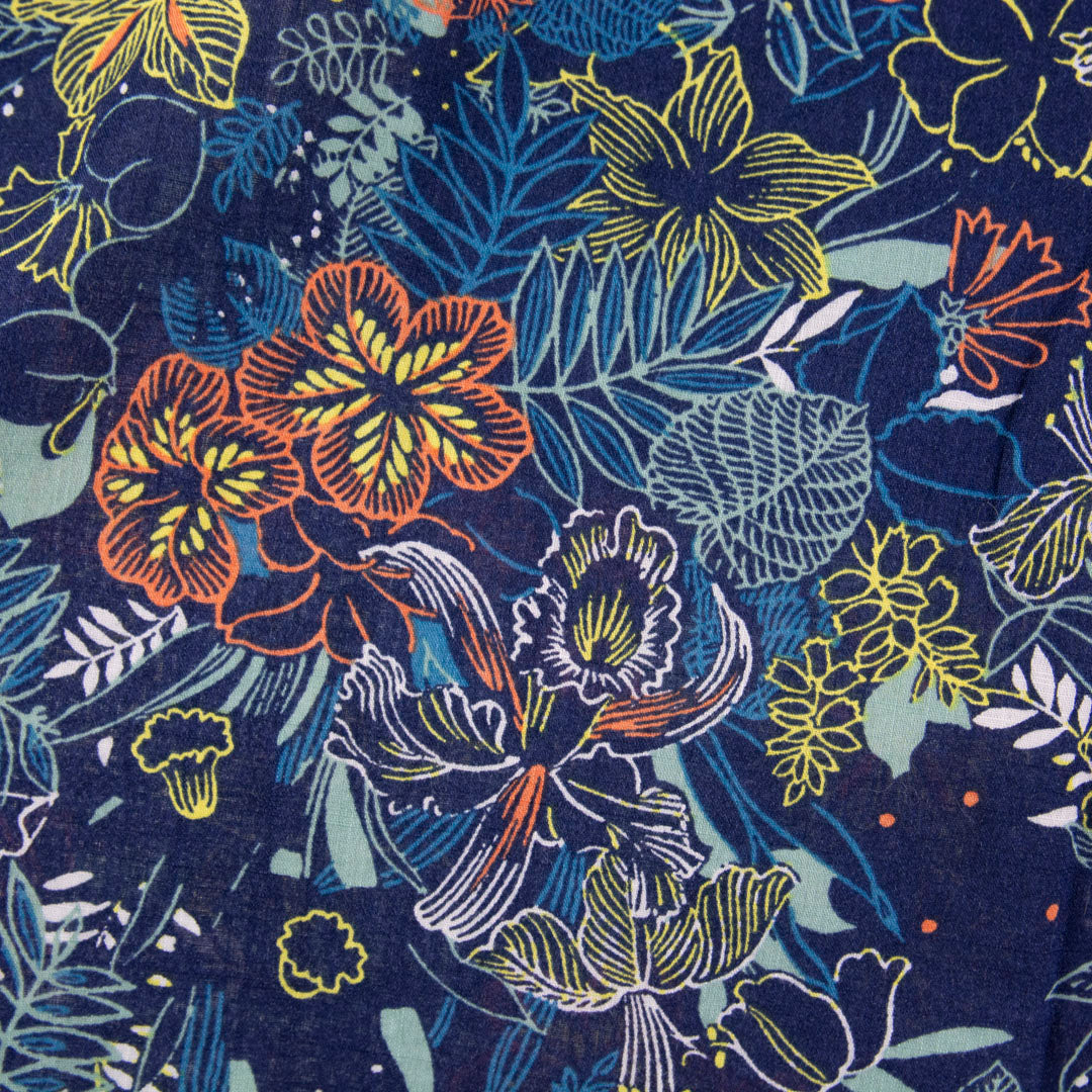 Camisa hawaiana azul (L) J. Crew