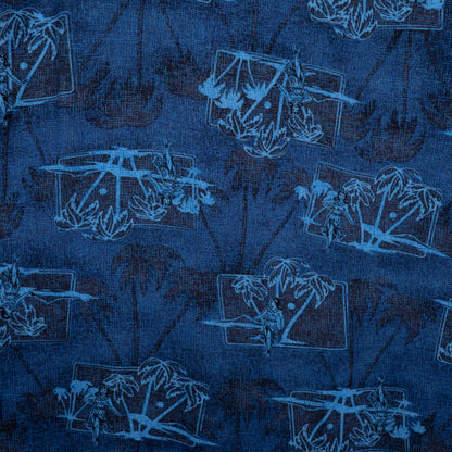 Camisa hawaiana azul (L) George