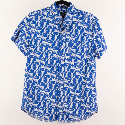 Camisa hawaiana azul (S) J. Crew