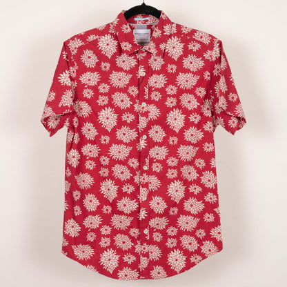 camisa estampada roja (S) Denim & flower