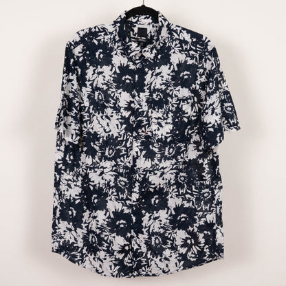 Camisa estampada negra (M) H&M