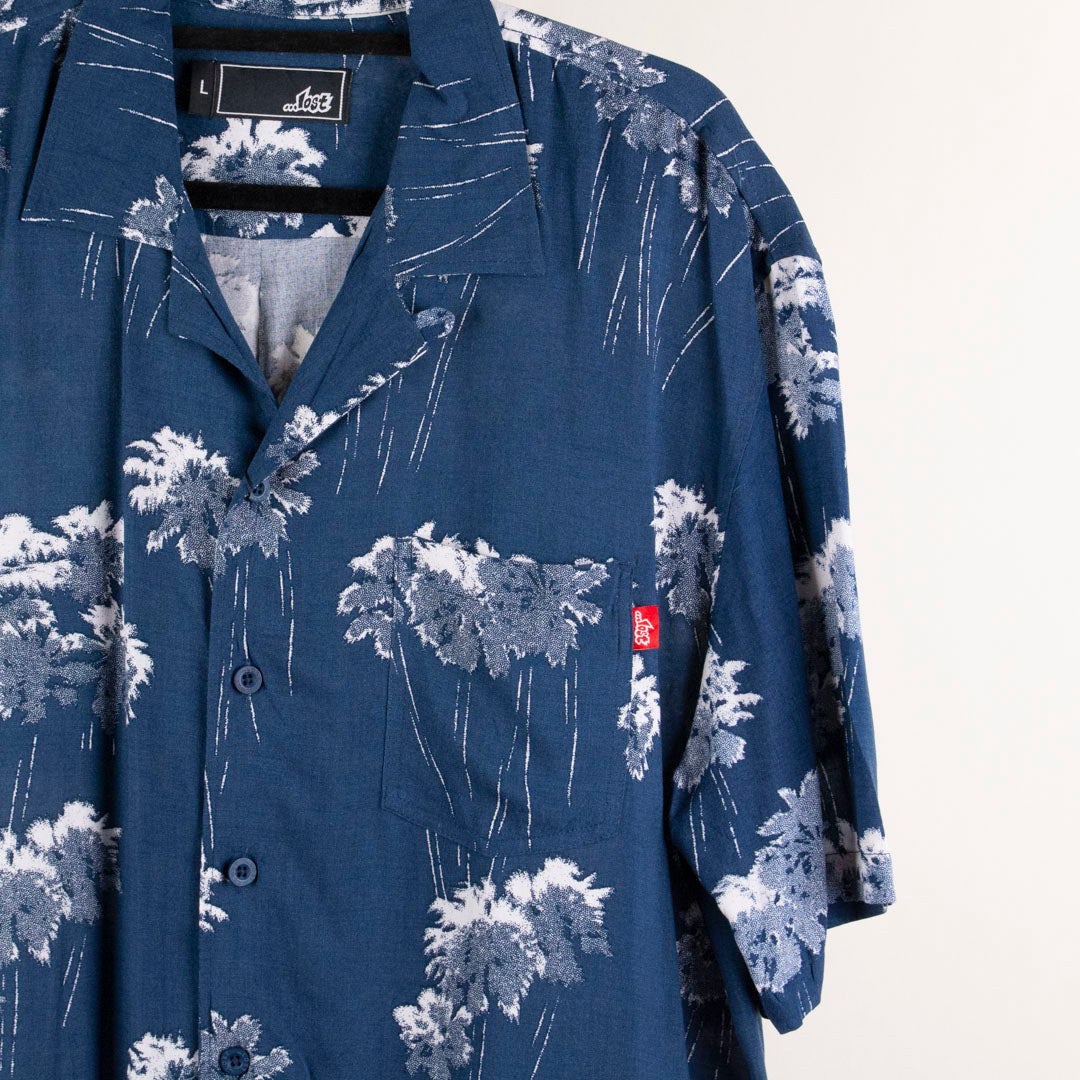 Camisa hawaiana azul (L) Lost