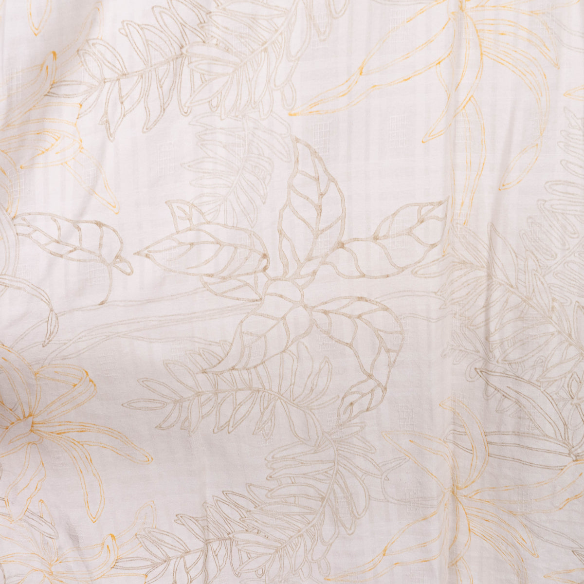 Camisa hawaiana blanca (M) Roundtree & Yorke
